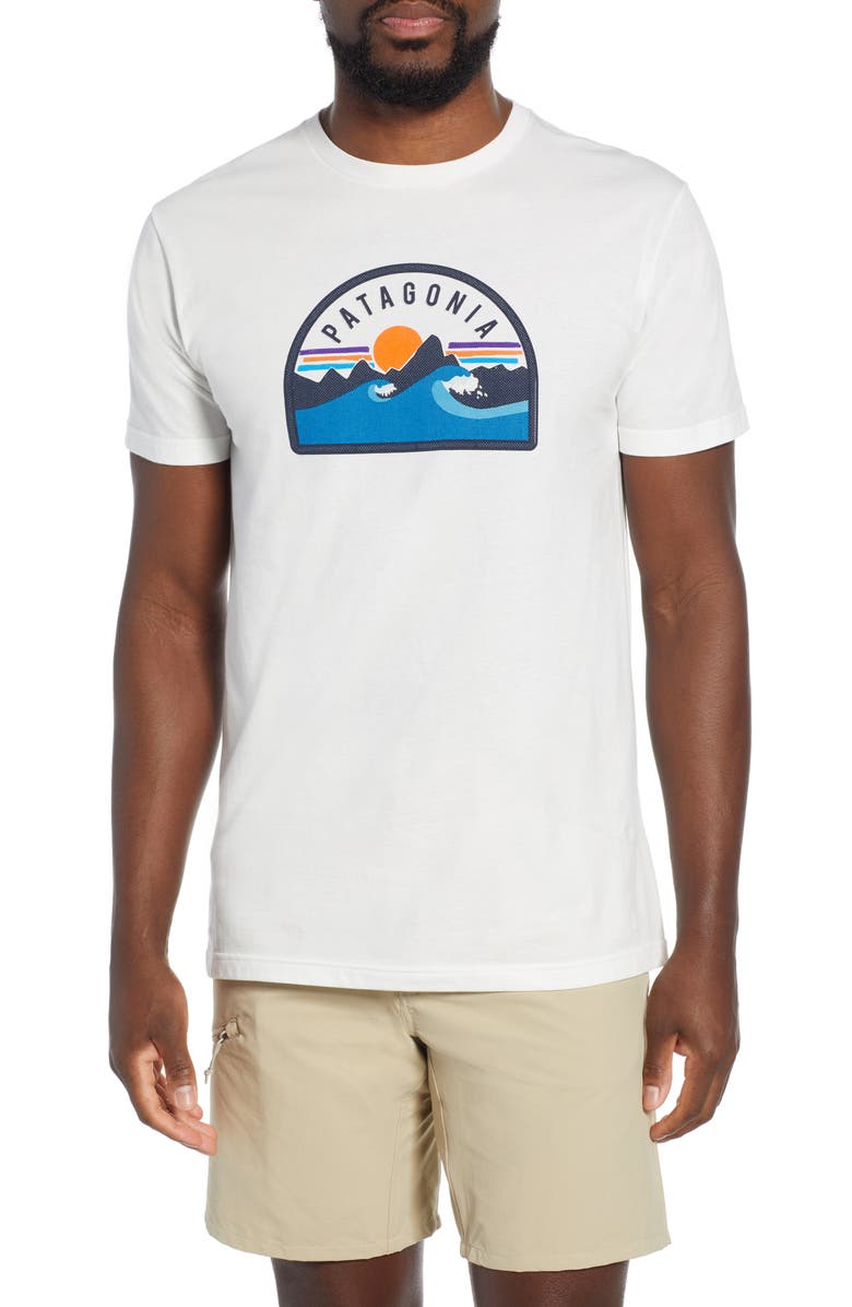 Patagonia Boardie Badge Organic Cotton T-Shirt, Main, color, 