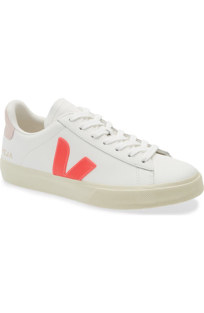 Veja Campo Sneaker, Main, color, White Rose-Fluo