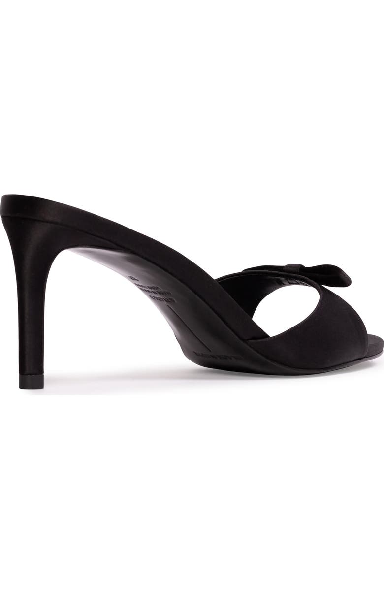 BLACK SUEDE STUDIO Albie Slide Sandal, Alternate, color, Black Satin