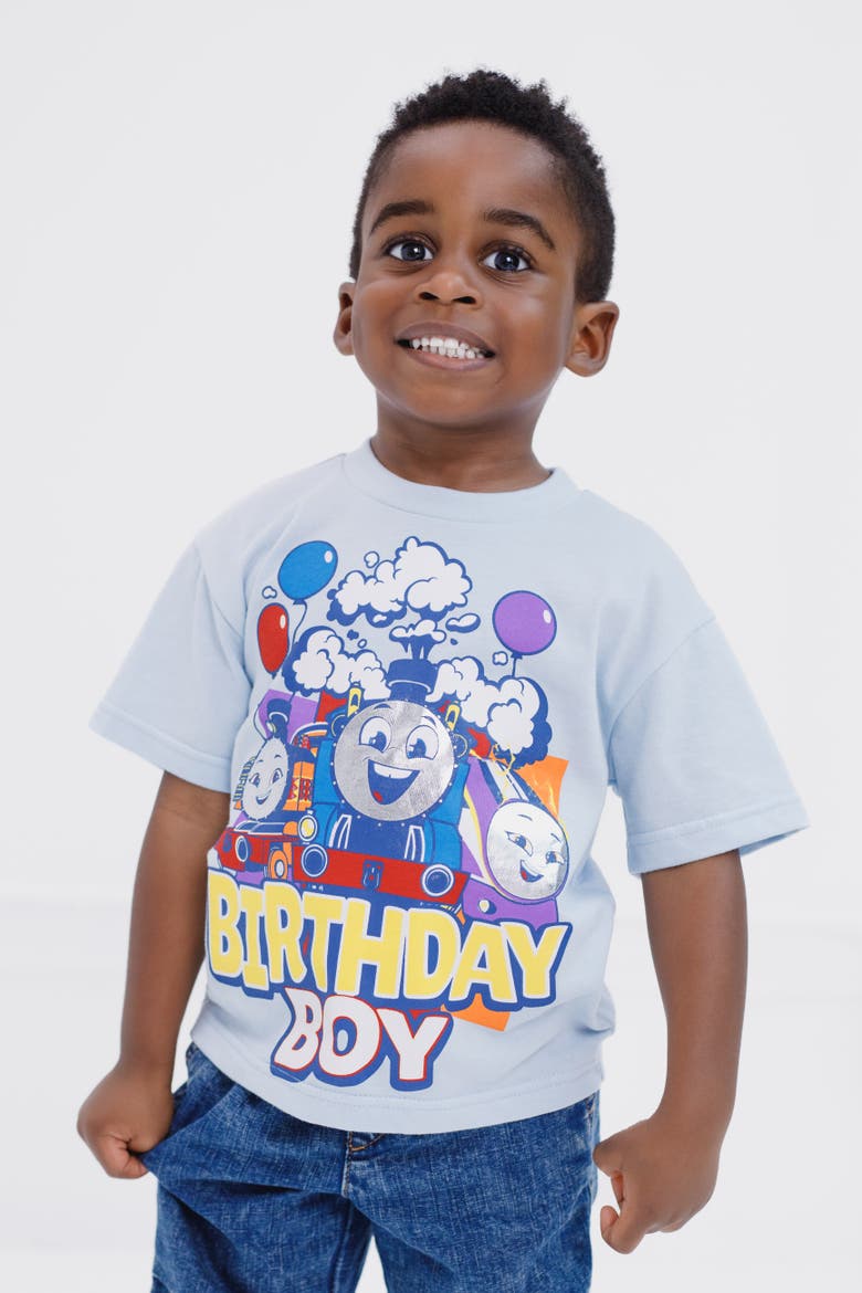 Birthday Tee, Alternate, color, Thomas Light Blue