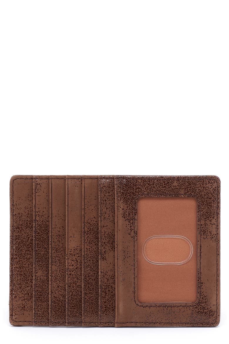 Euro Slide Leather Card Case, Main, color, MOCHA