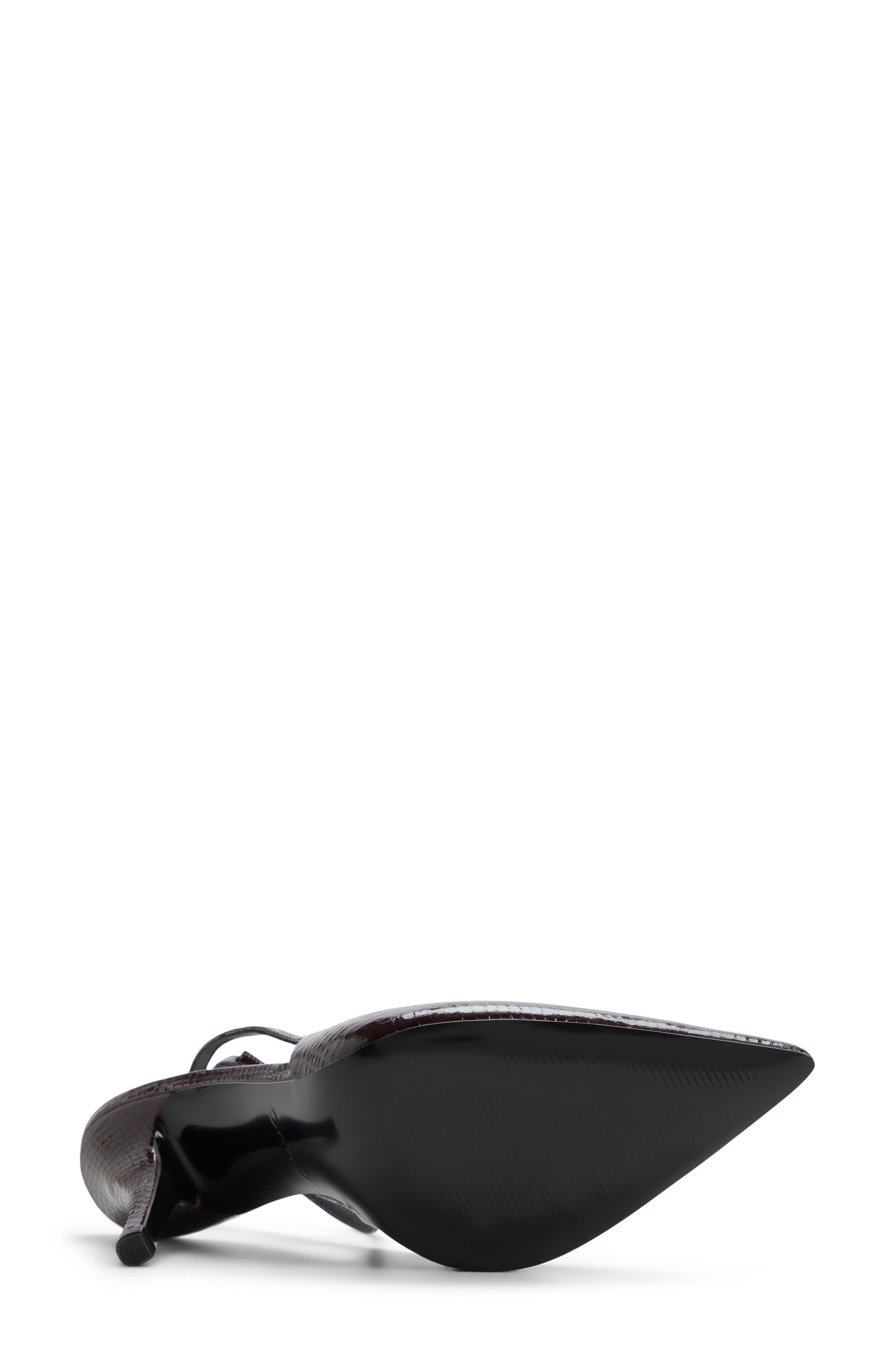Nikoletta Ankle Strap Pointed Toe Pump, Alternate, color, MAROON