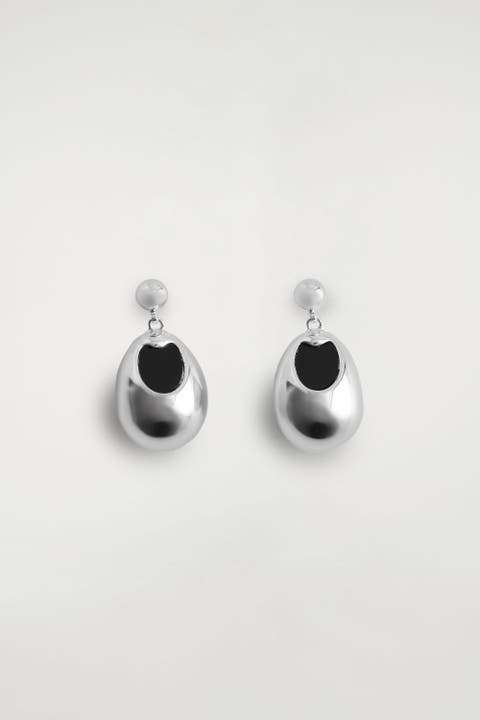 Stone-detail Drop Earrings