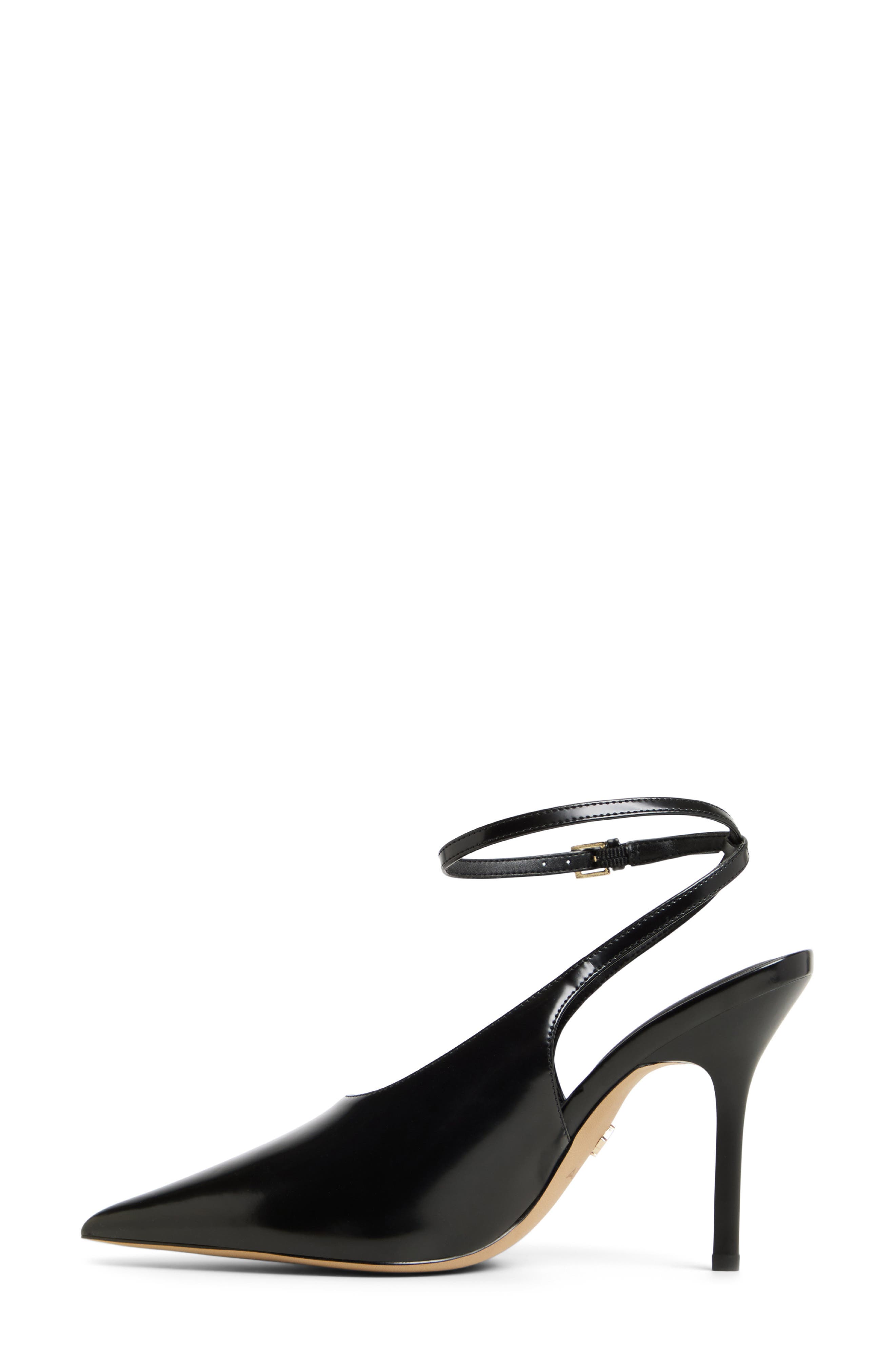 ALDO Lisandre Ankle Strap Pointed Toe Pump, Alternate, color, Black