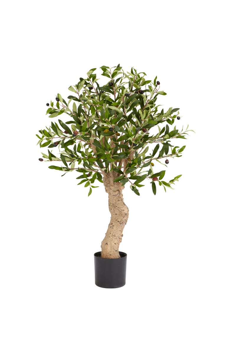 NEARLY NATURAL 2.5-ft Olive Artificial Tree, Main, color, Green