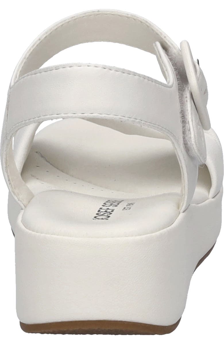 Josef Seibel Eve 02 Ankle Strap Platform Wedge Sandal, Alternate, color, White