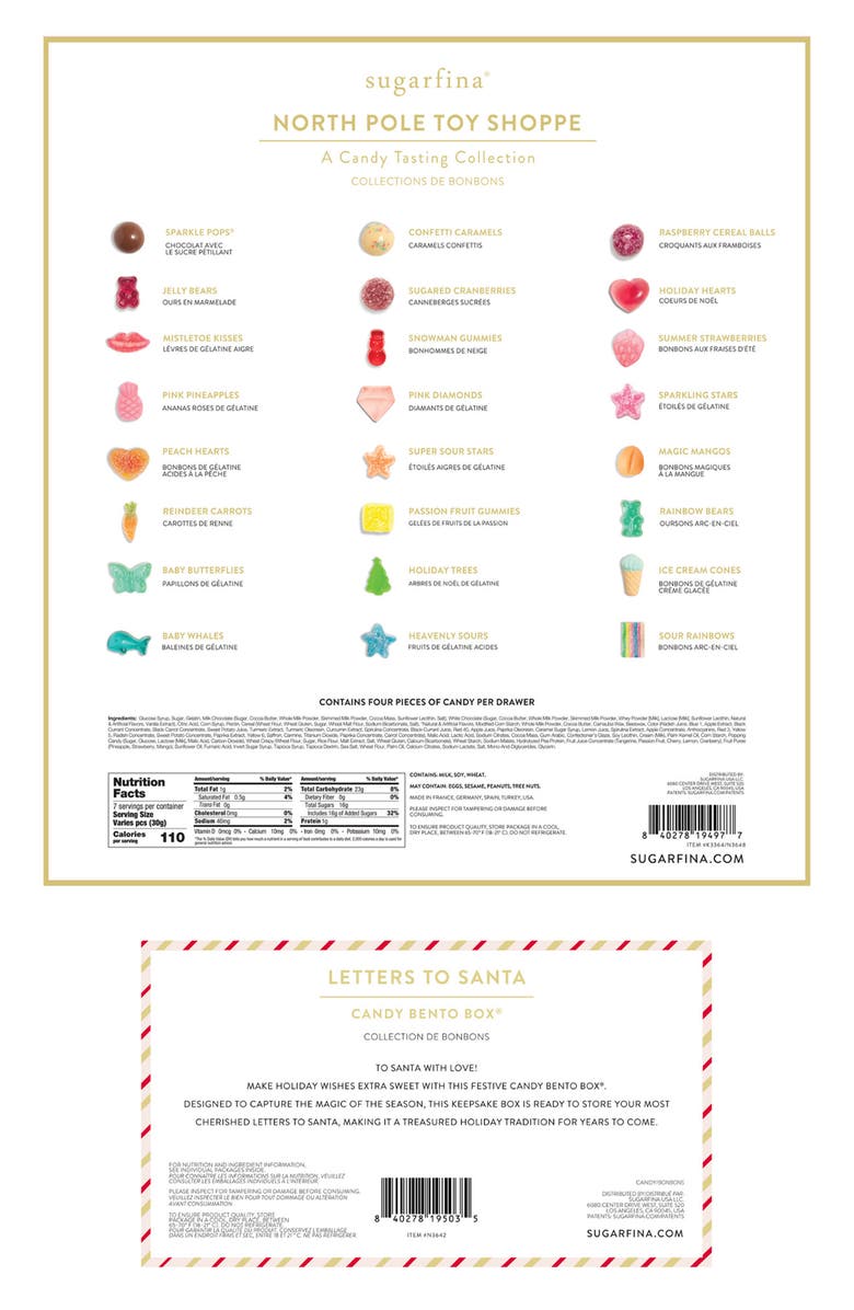 sugarfina Countdown to Christmas Candy Bento Box & Advent Calendar Bundle, Alternate, color,