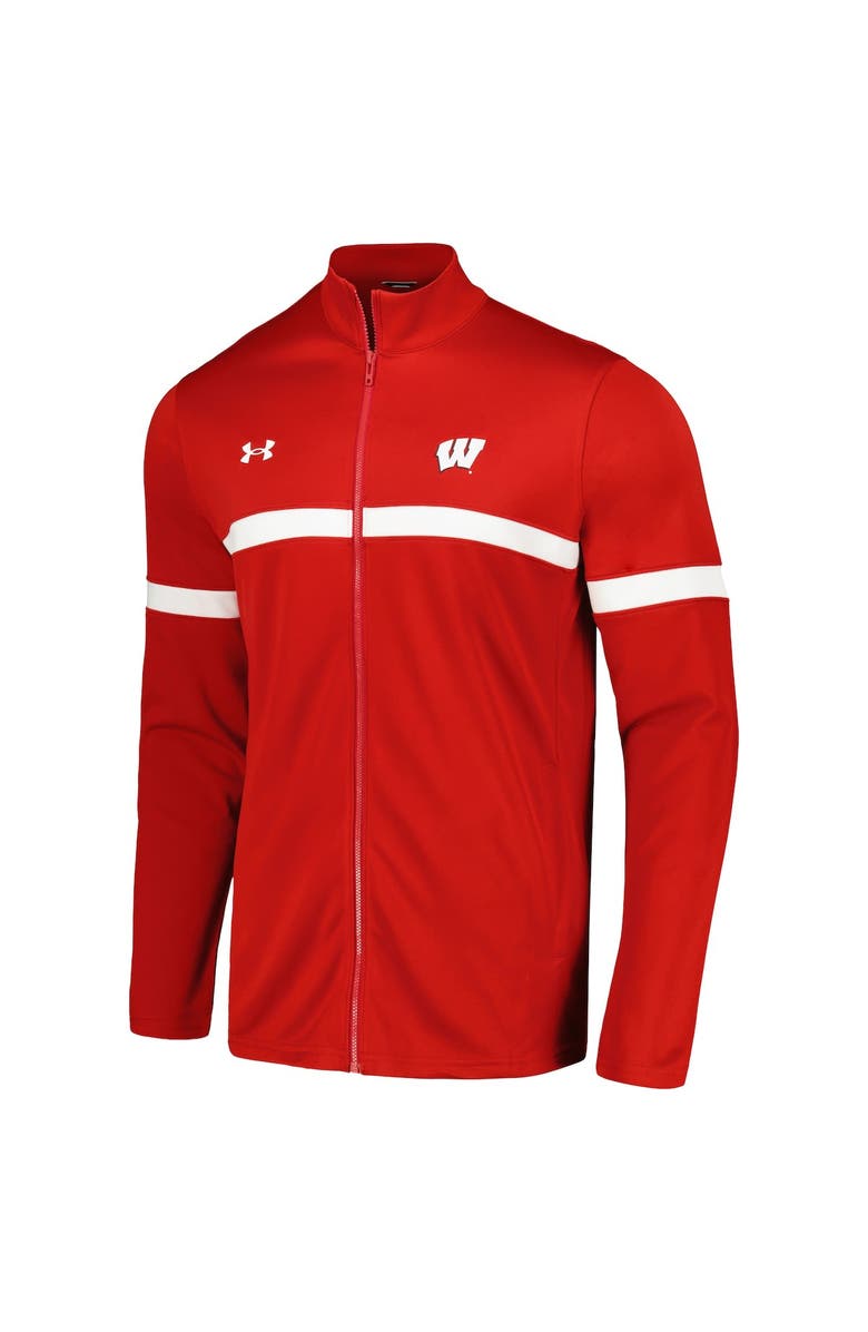 Under Armour Men's Under Armour Red Wisconsin Badgers 2023 Assist Warm Up Full-Zip Jacket, Alternate, color, Red