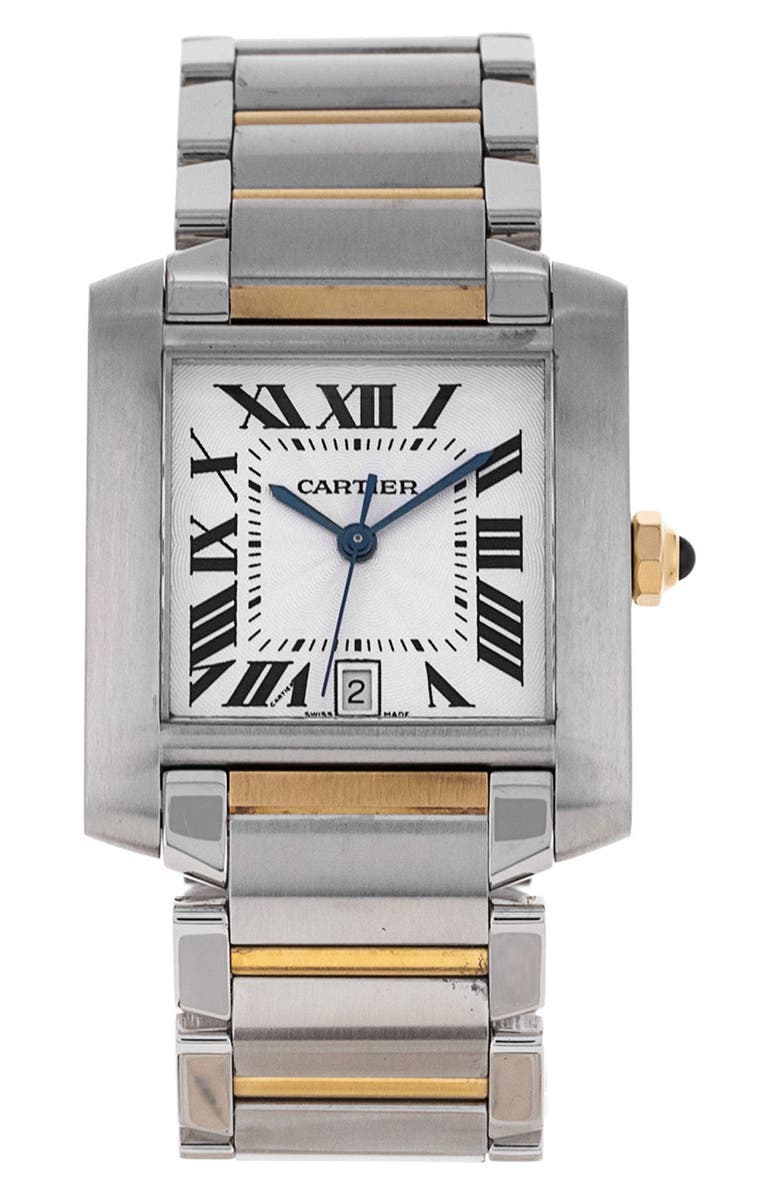 Watchfinder & Co. Cartier Preowned 2002 Tank Francaise Bracelet Watch, 27.5mm, Main, color, 