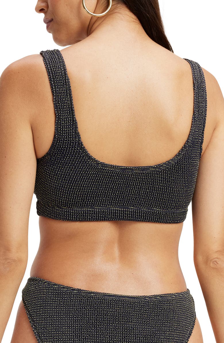 Good American Always Fits Scoop Neck Bikini Top, Alternate, color, 