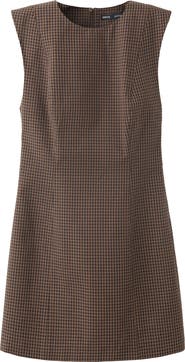 MANGO Gingham Check Cottoned Minidress