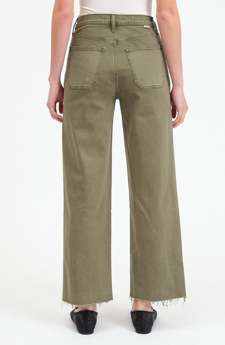 DAZE Pleaser Patch Pocket High Waist Wide Leg Jeans, Alternate, color, Jade