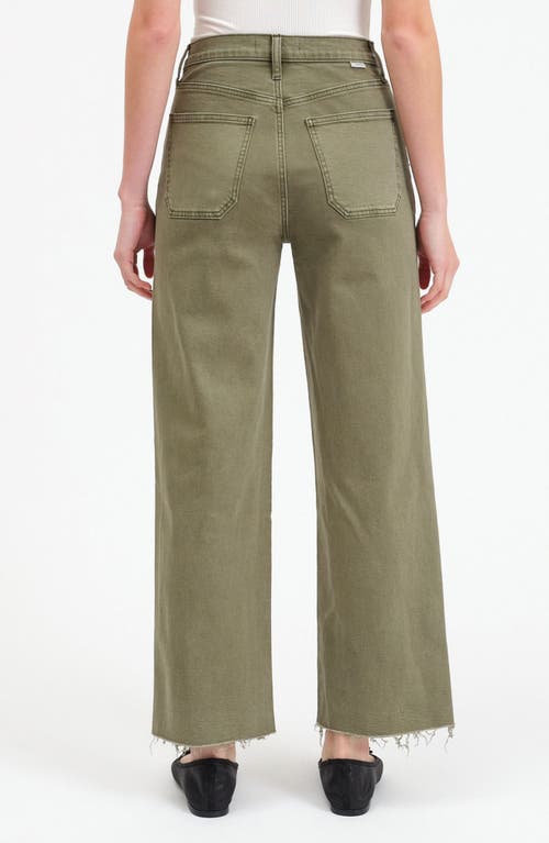 Daze Pleaser High Rise Patch Pocket Pants In Green In Green