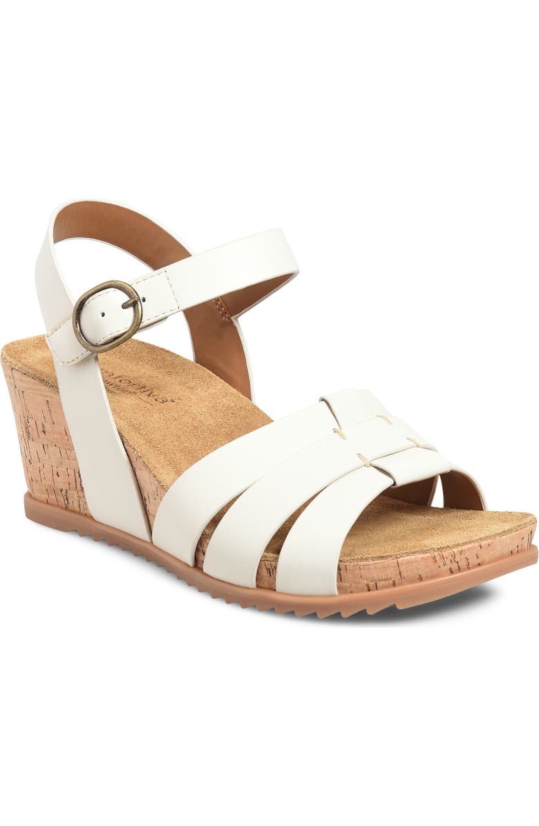 Comfortiva Taralyn Wedge Sandal, Main, color, Off White