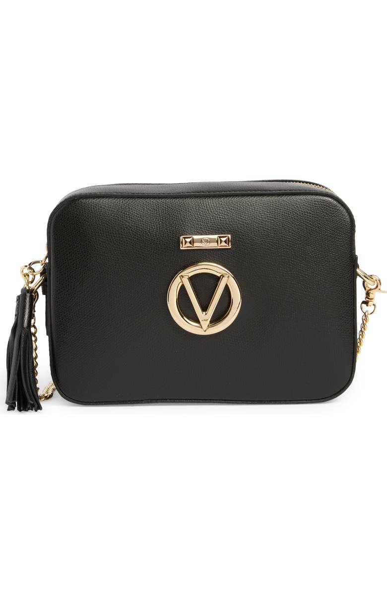 VALENTINO BY MARIO VALENTINO Babette Leather Camera Bag, Main, color, Black