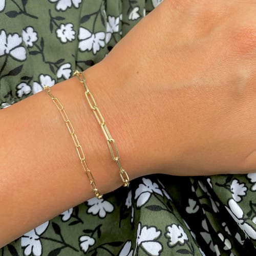 The Lovery Fine Jewelry Large Paperclip Bracelet In Gold