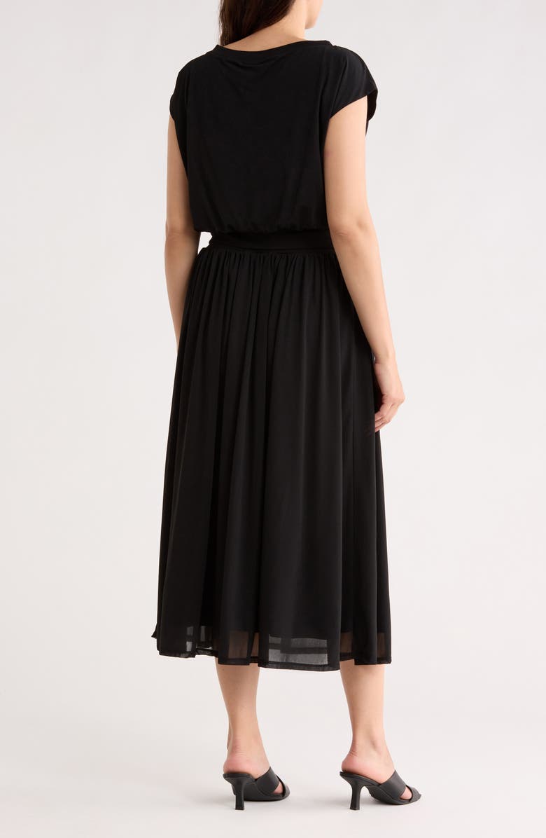Gemma + Jane Knit Top & Midi Skirt Set, Alternate, color, Black