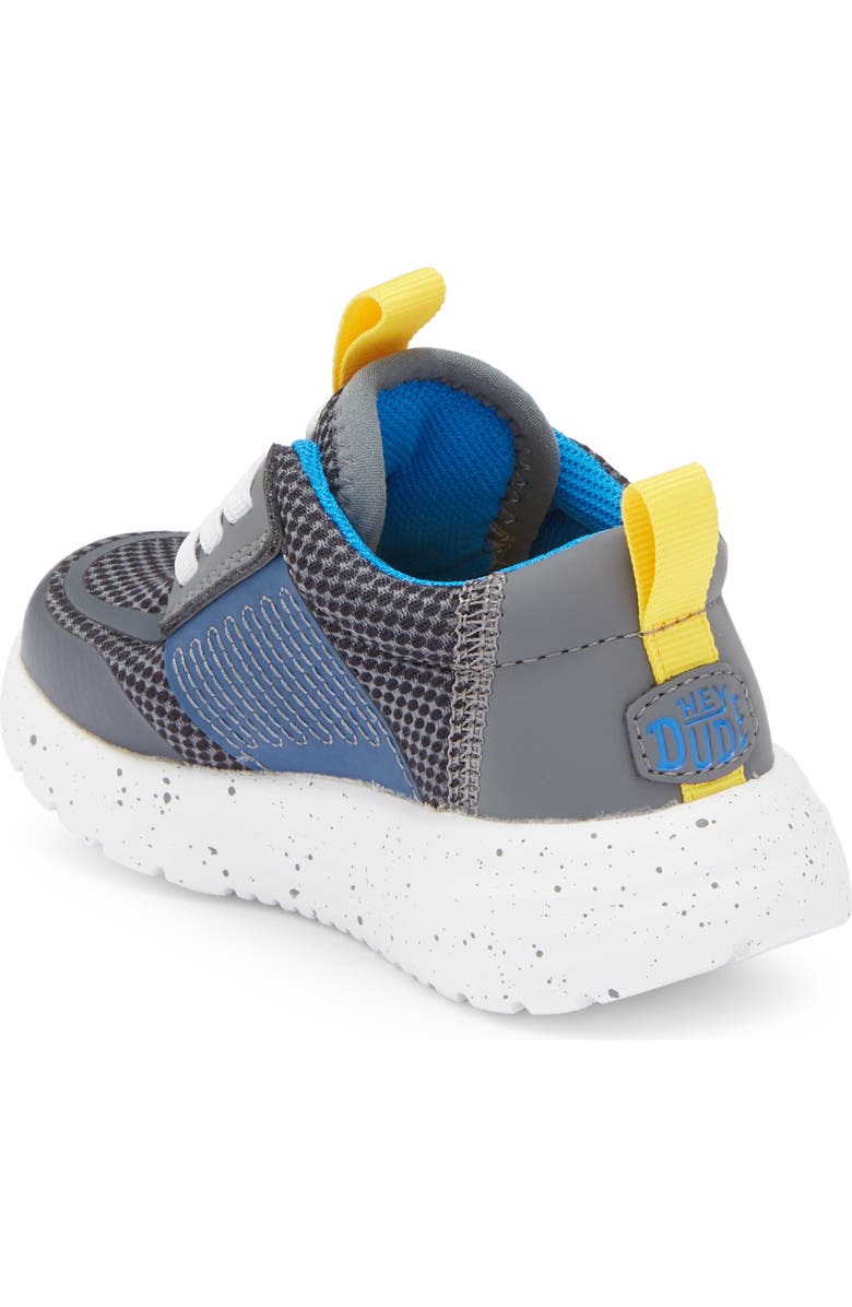 Hey Dude Kids' Sirocoo Play Sneaker, Alternate, color, Varsity Dark Grey/ Blue