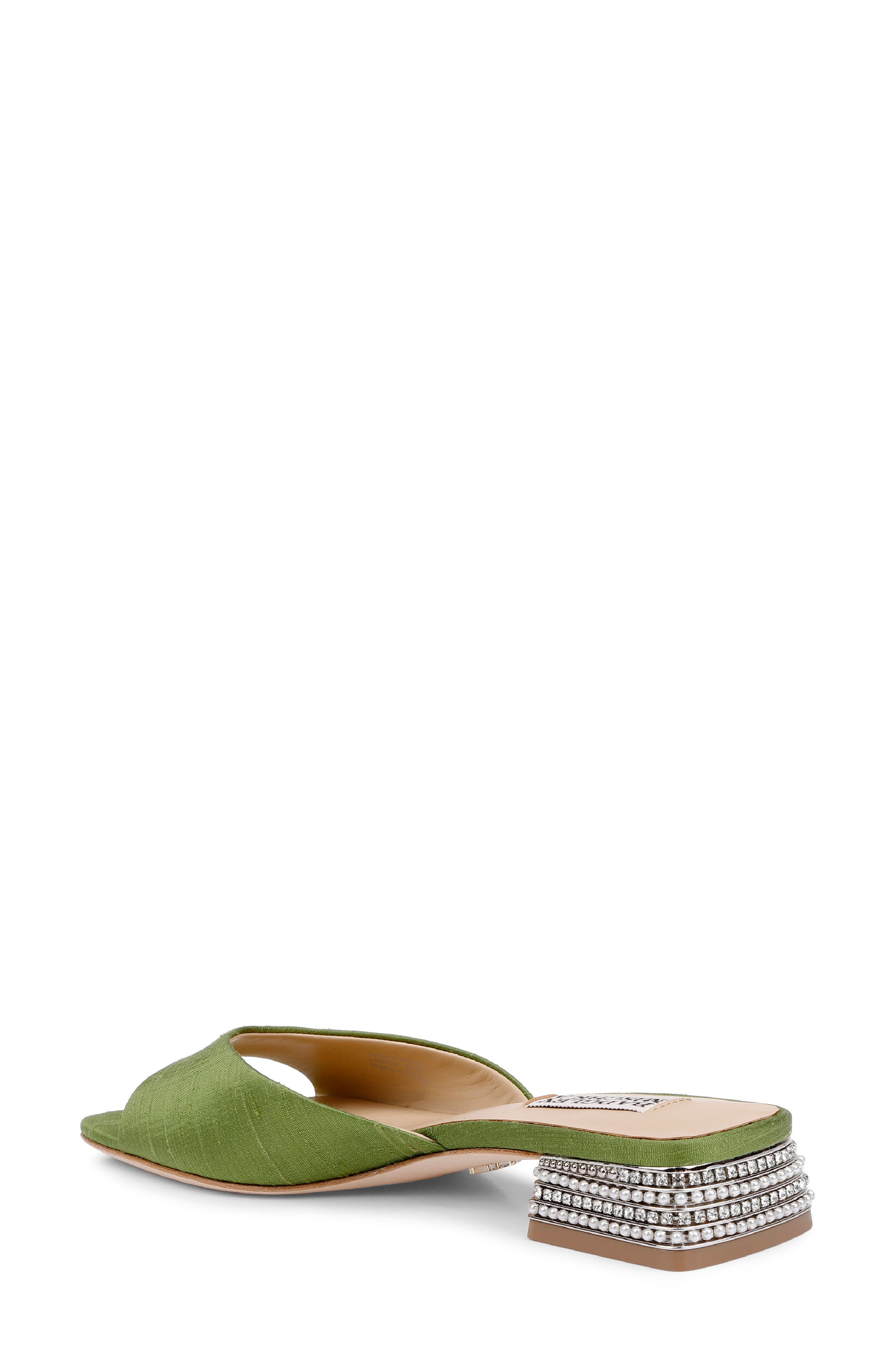 Oahu Slide Sandal, Alternate, color, OLIVE SILK
