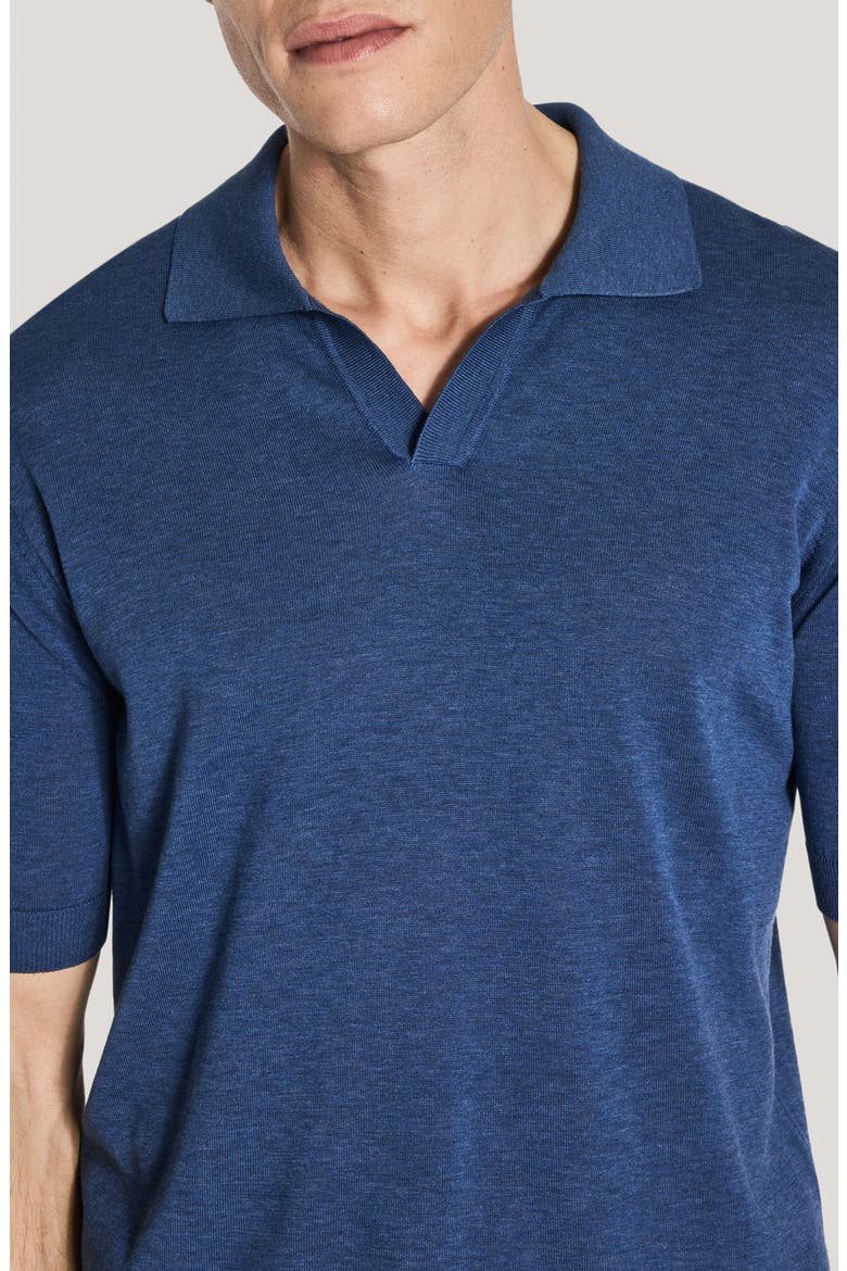 Johnny Collar Polo, Alternate, color, DENIM