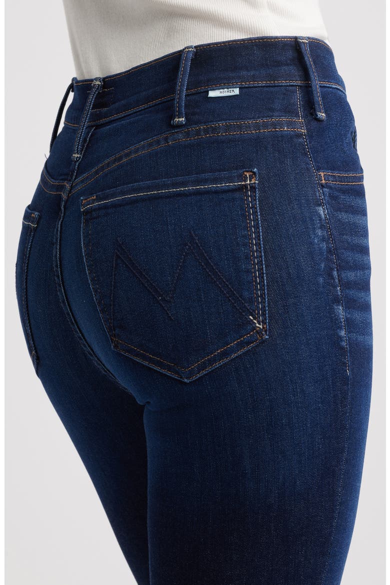 The Lil Hustler Frayed High Waist Ankle Bootcut Jeans, Alternate, color, OFF LIMITS