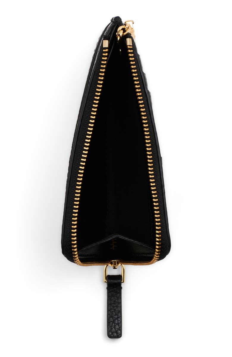 Marc Jacobs The Top Zip Multi Leather Wallet, Alternate, color, Black