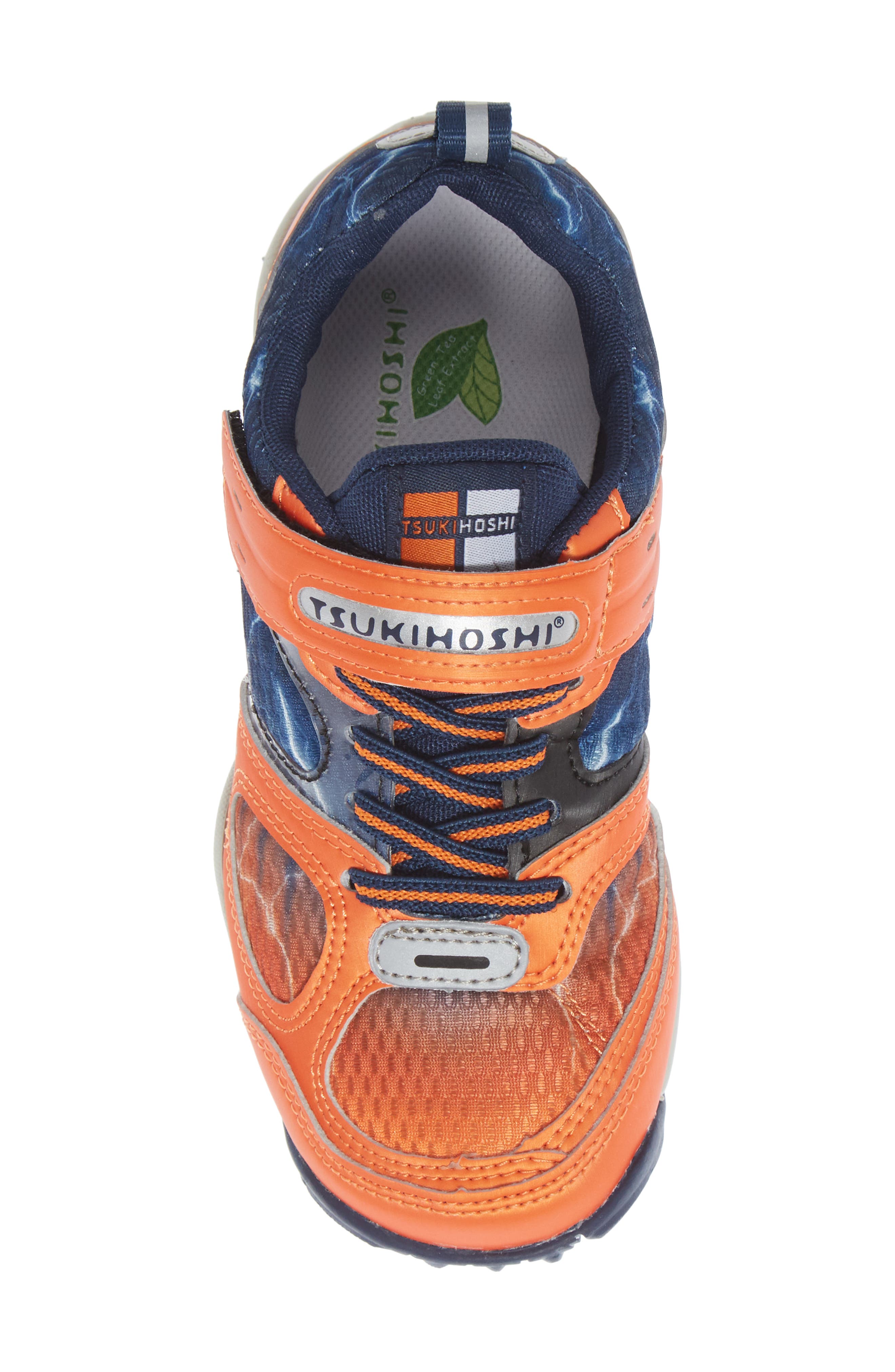 Tsukihoshi Mako Washable Sneaker, Alternate, color, Orange/ Navy