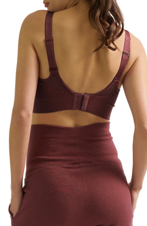 Cache Couer Woma Maternity And Nursing Sports Bra In Brown