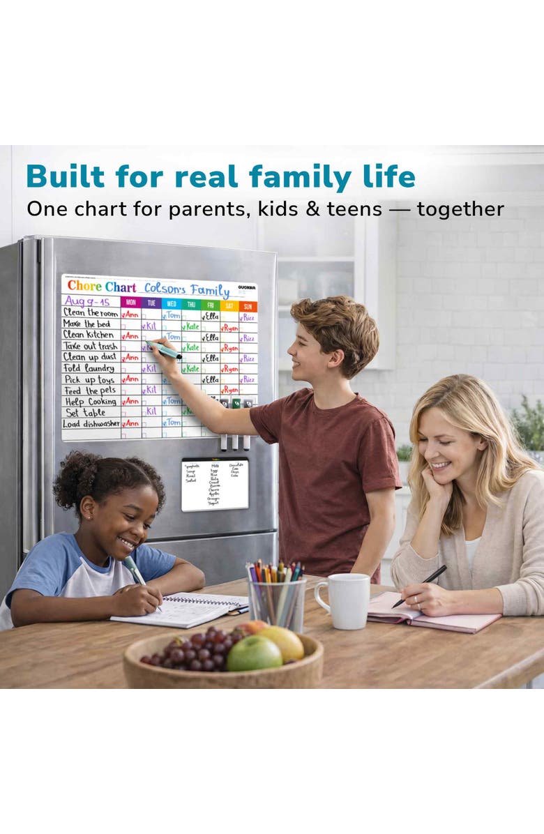 Quokka Magnetic Chore Chart for Kids - Visual Responsibility and Behavior Board for Children, Toddlers, and Teens, Alternate, color, Chart Basic