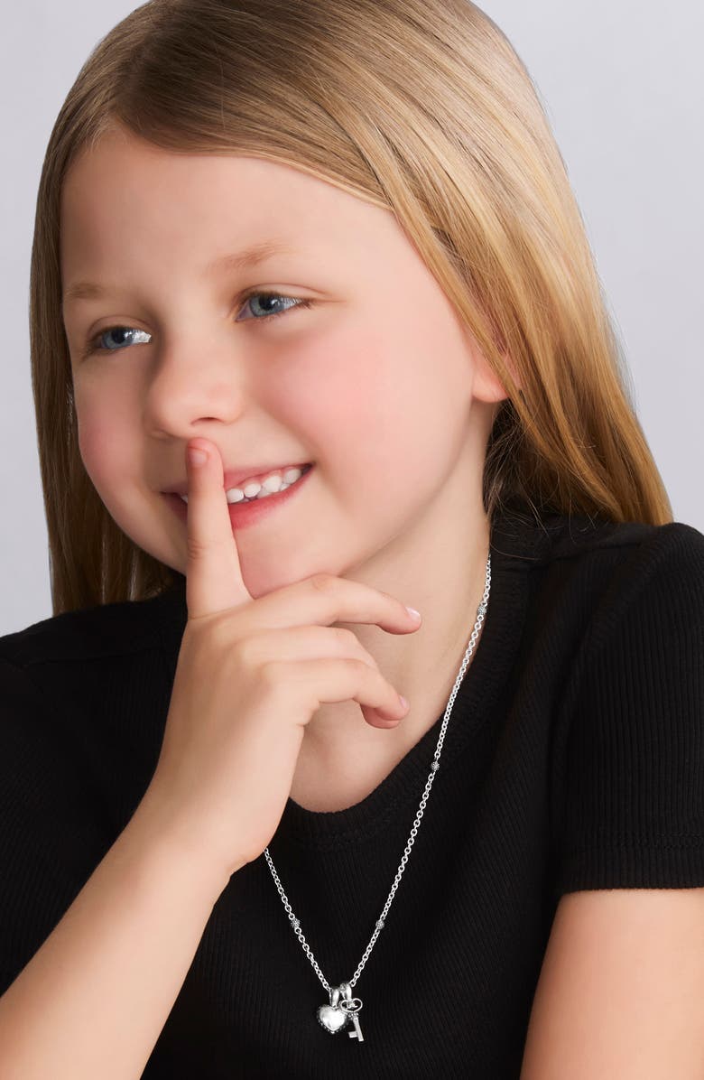 LAGOS Kids' Kinder Key & Heart Charm Necklace, Alternate, color, 