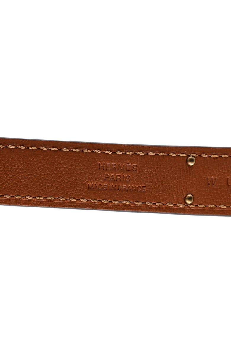Pre-Owned Hermes Kelly Belt Leather Thin, Alternate, color, Neutral