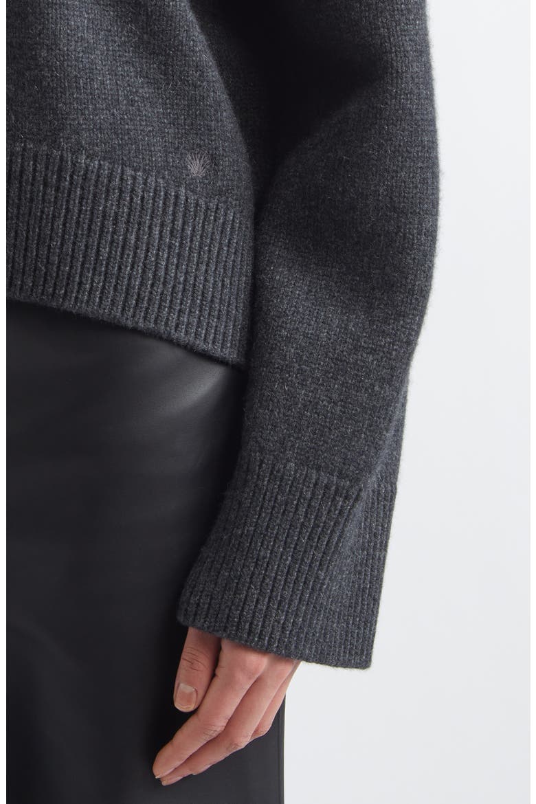 Jonah Cashmere Turtleneck Sweater, Alternate, color, CHARCOAL