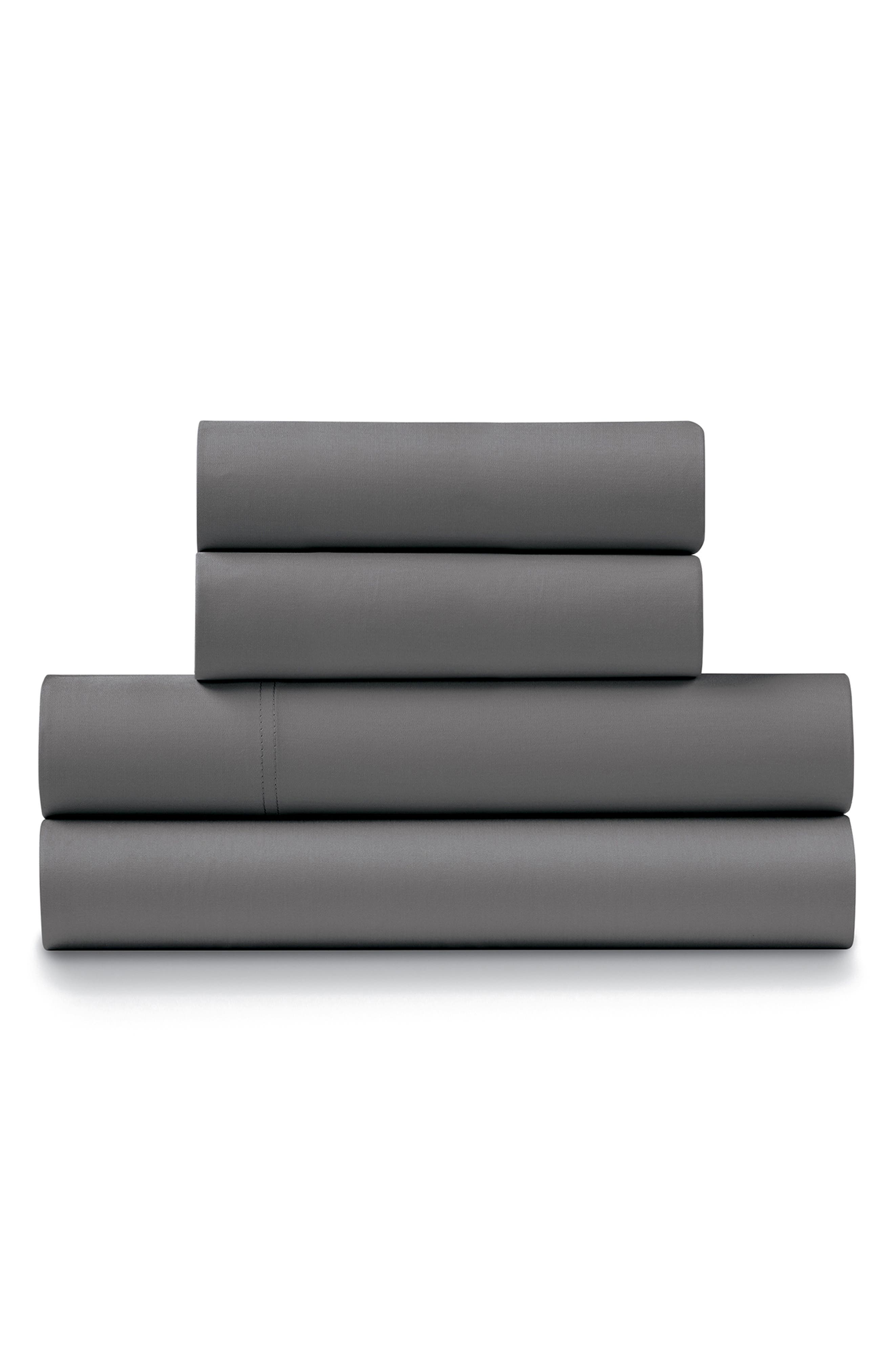ELLA JAYNE HOME 1200 Thread Count Cotton Sateen 4-Piece Sheet Set