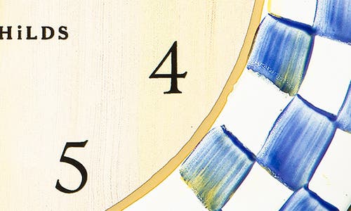 Mackenzie-childs Mackenzie Childs Royal Check Enamel Clock