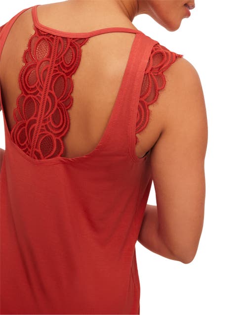 Adore Me Alaina Pajama Tank And Shorts Set In Red