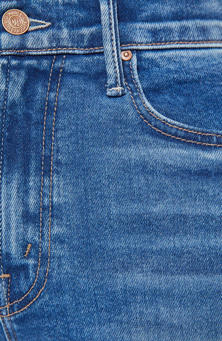 MOTHER Lil Kick It High Waist Straight Leg Jeans, Alternate, color, Bitchn