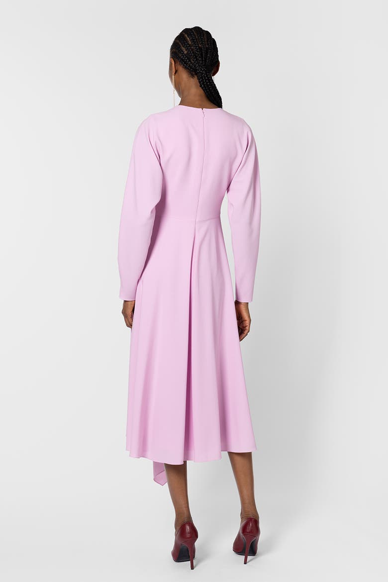Yelin Crepe Long Sleeve Dress, Alternate, color, Blush
