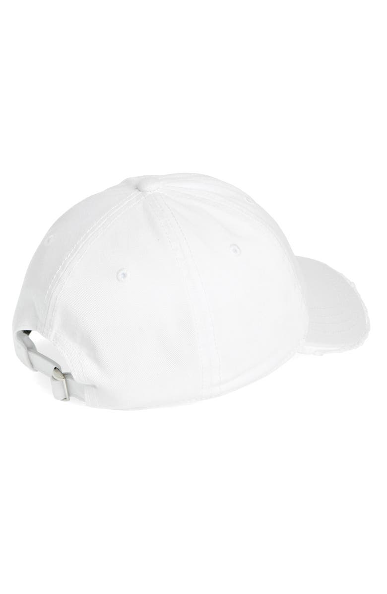 The Accessory Collective Kids' Cherry Embroidered Cotton Twill Baseball Cap, Alternate, color, 