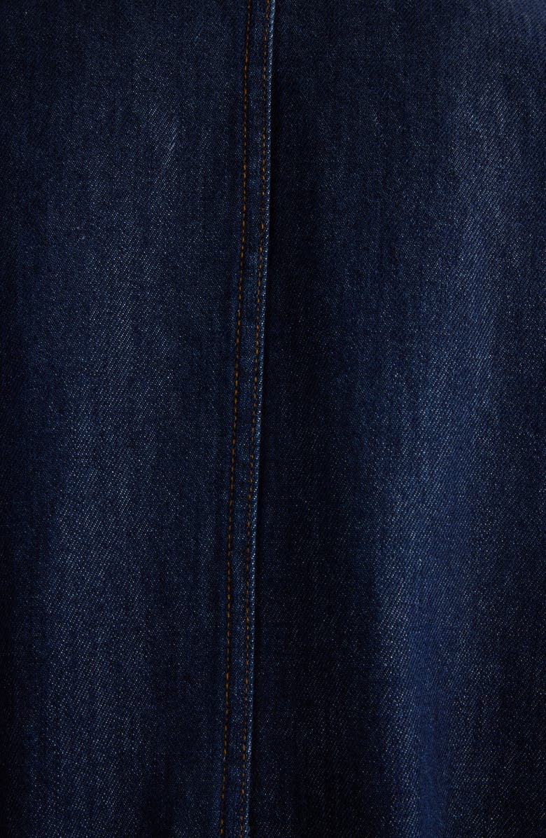 Dries Van Noten Vesto Bubble Hem Denim Jacket, Alternate, color, 