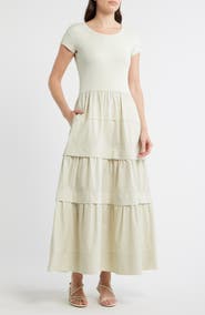 BOSS Orange Tiered Midi Dress