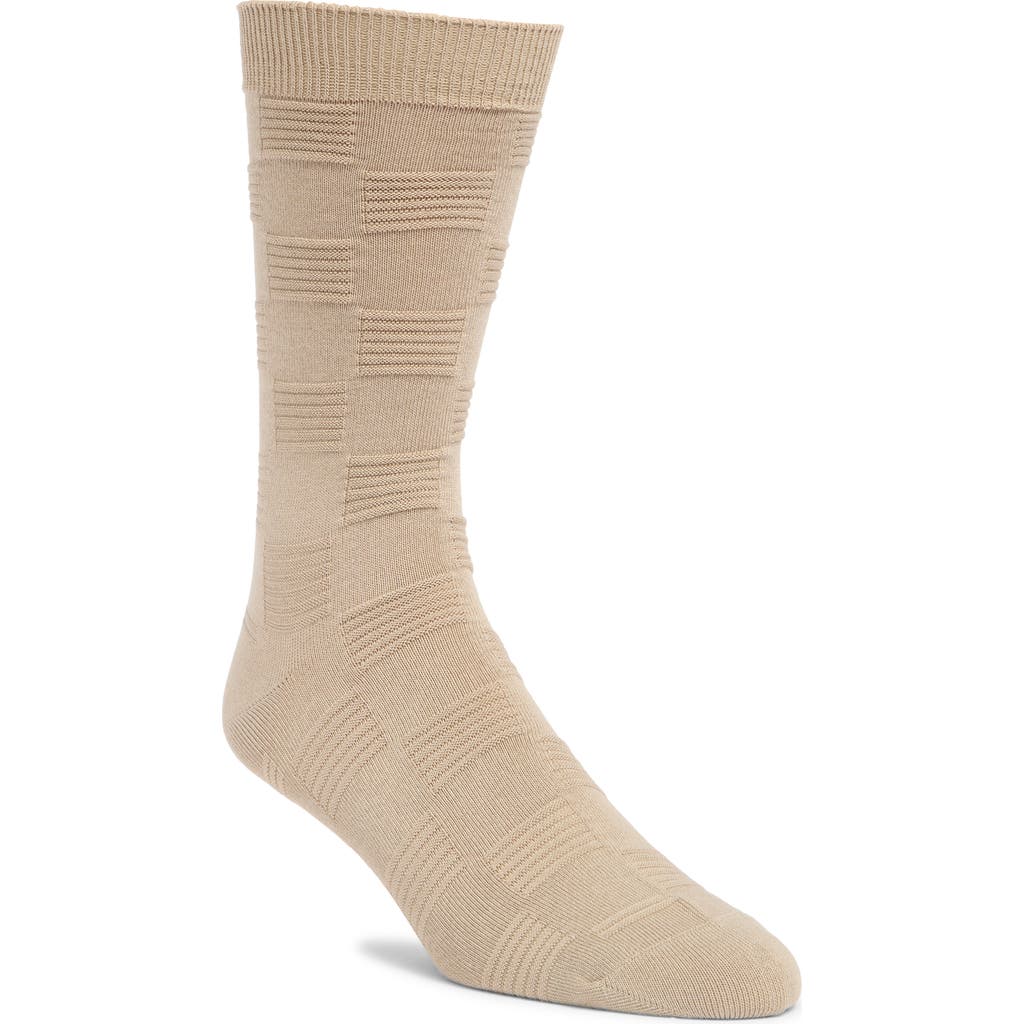 Nordstrom Textured Check Viscose Blend Socks