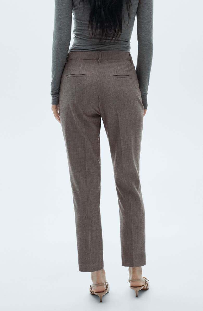 MANGO Flat Front Skinny Pants, Alternate, color, Beige