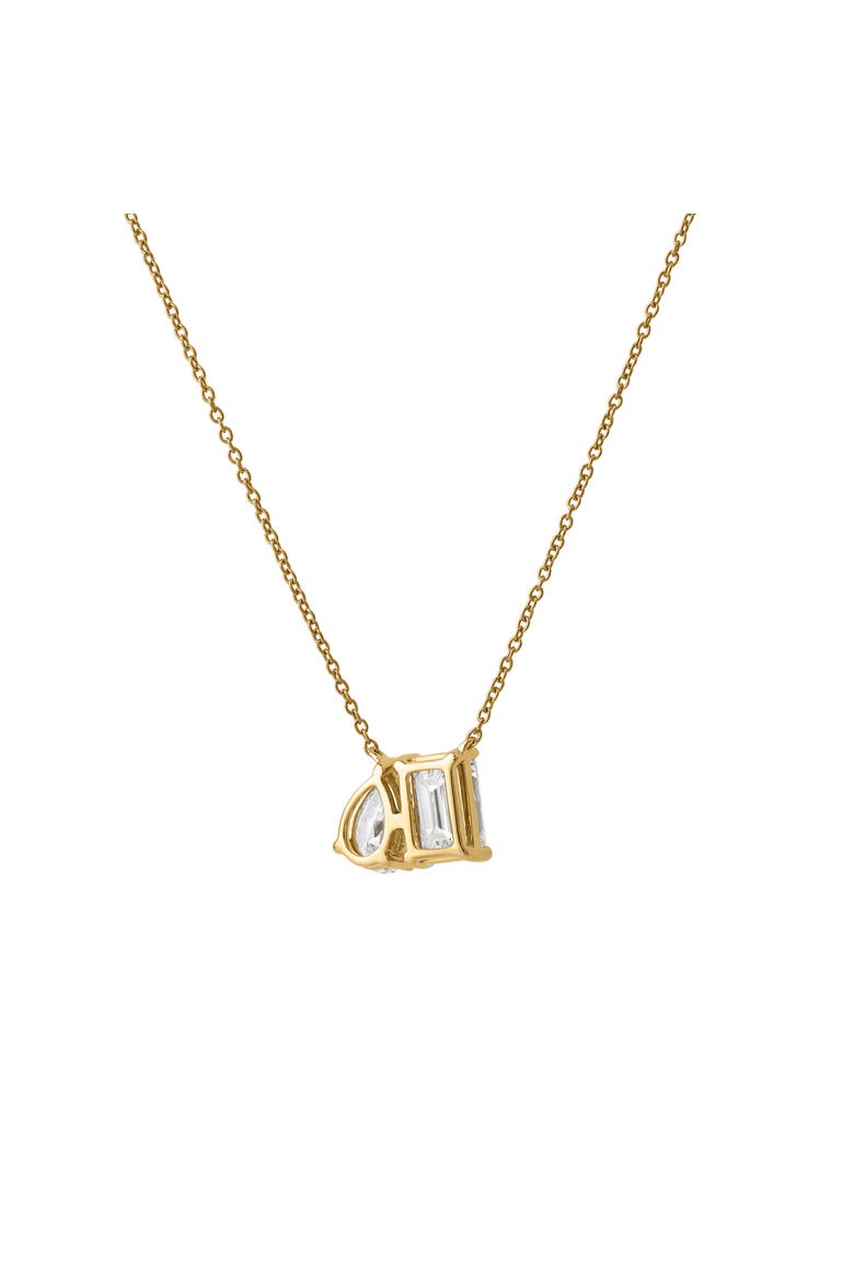 Aurelia 14K Gold Lab Grown Diamond Toi Et Moi Necklace - 2 Ct, Alternate, color, 14K Yellow Gold