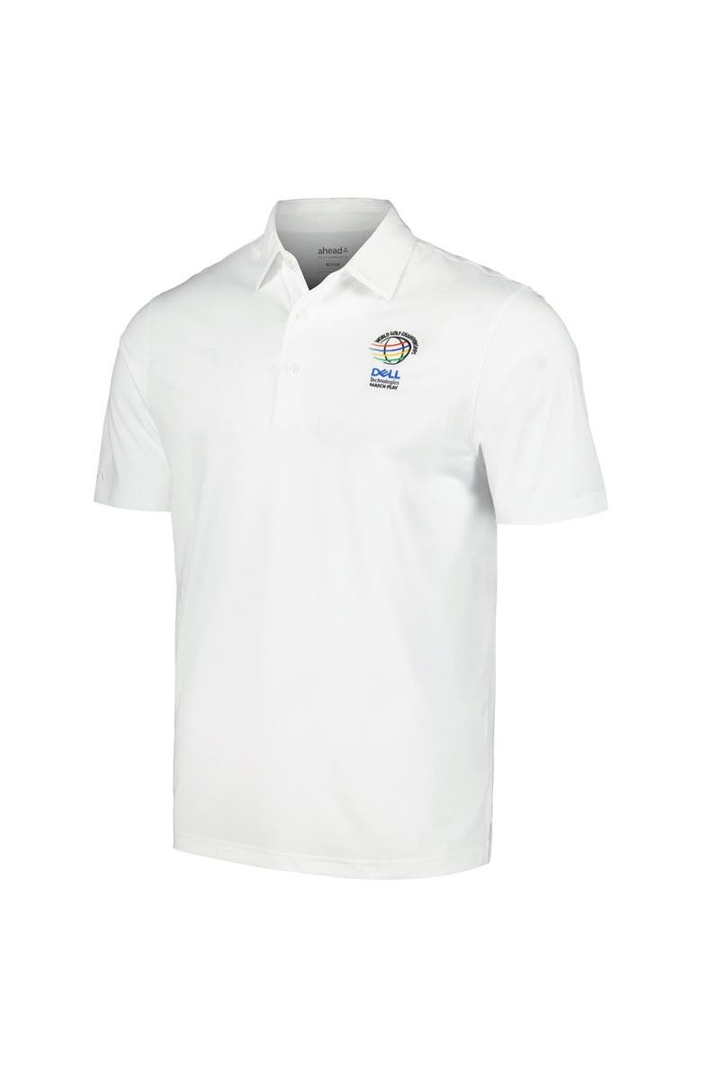 AHEAD Men's Ahead White WGC-Dell Technologies Match Play Contender Polo, Alternate, color, White