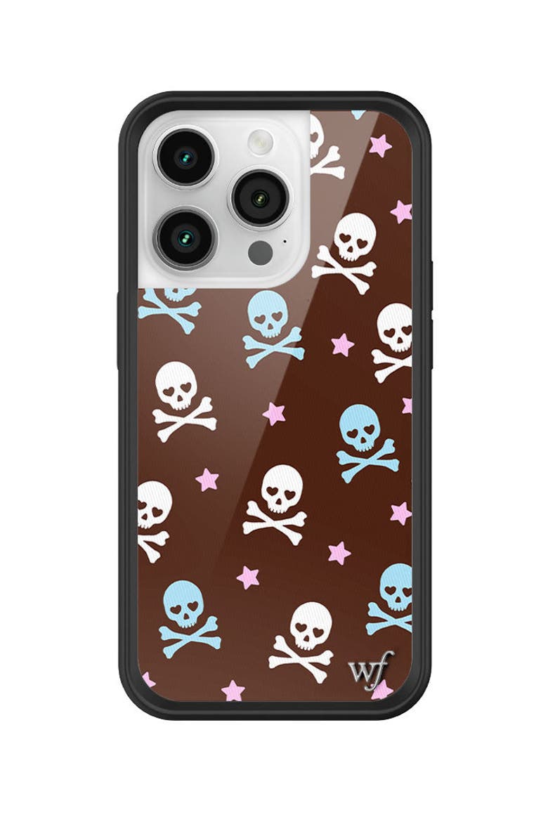 Crossbones iPhone Case, Alternate, color, Brown