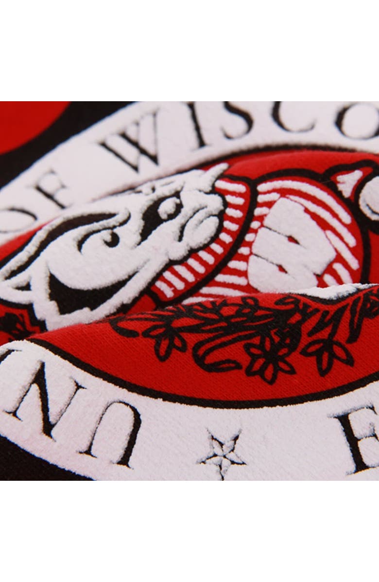 PRESSBOX Women's Pressbox Red Wisconsin Badgers Edith Long Sleeve Oversized Top, Alternate, color, 