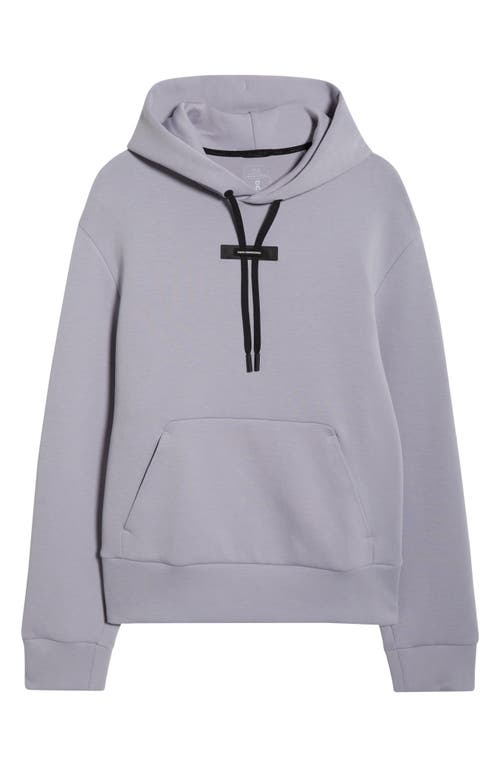 On Cott-blend Focus Tech Hoodie In Purple