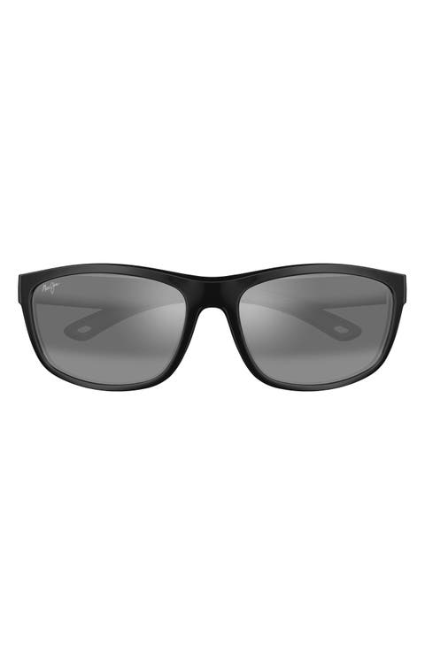 Nuu Landing 62mm PolarizedPlus2® Oversize Rectangular Sunglasses