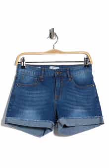 Vigoss Mid Rise Cuffed Denim Shorts