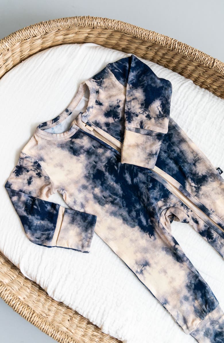 Laree + Co Tie-Dye Convertible Footie, Alternate, color,